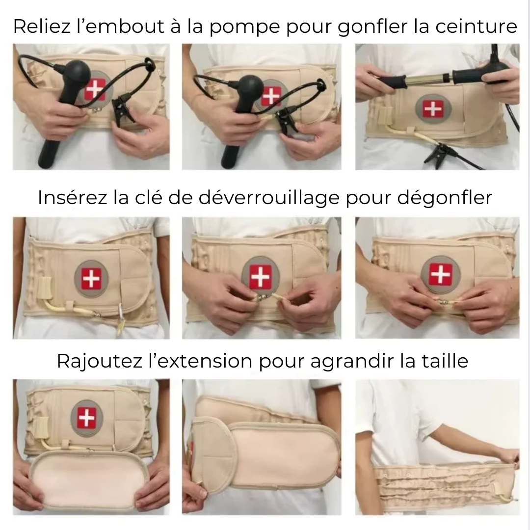 Ceinture Lombaires de Traction Gonflable