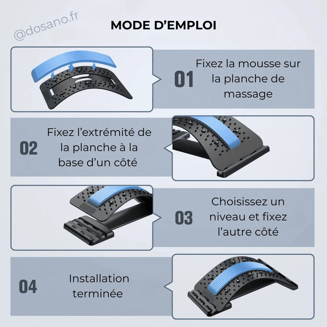 Civière Lombaire Traction et Acupression